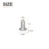 DTGN #10x1/2 White Silver Screws - 25Pack - 304 Stainless