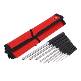 9 Pcs Roll Pin Punch Set 1/16 To 5/16 Inch High Speed Steel Pin Punch Tool for Automotive Watch Repair Jewelry Craft