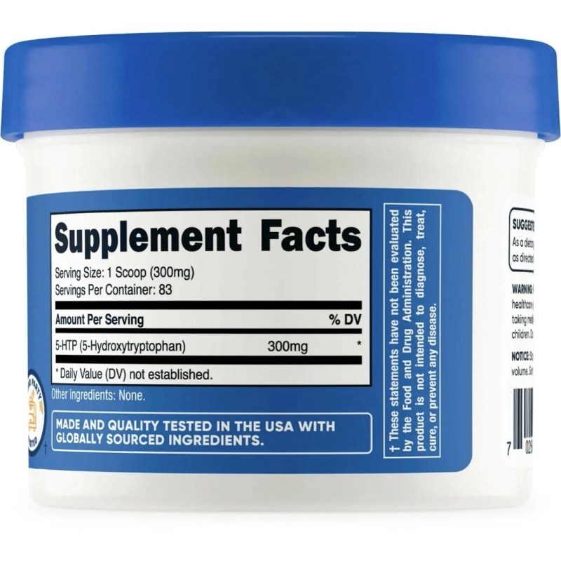 Nutricost 5-HTP Powder 25 Grams (300mg Per Serving)