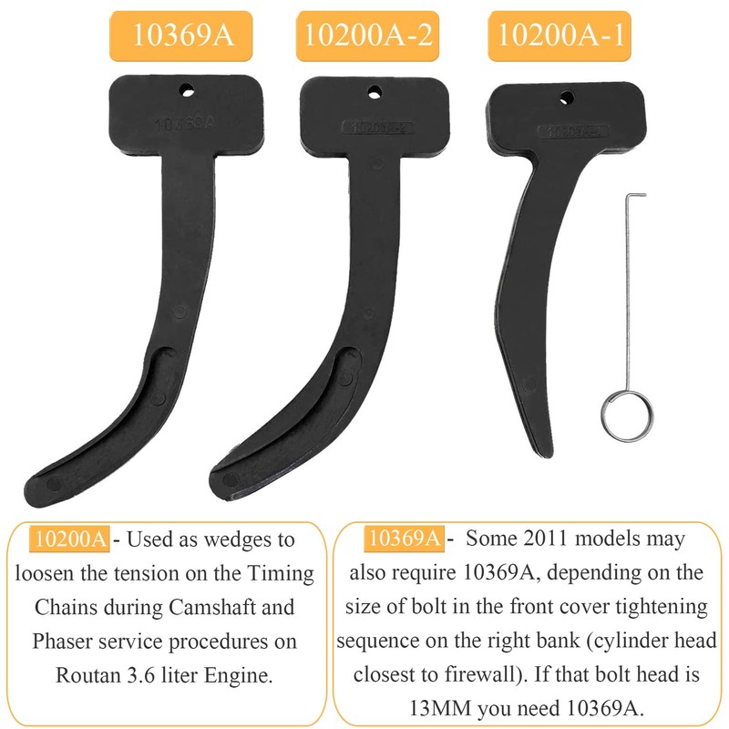 Mekar Camshaft Phaser Timing Chain Lock Tool Kit Set Compatible