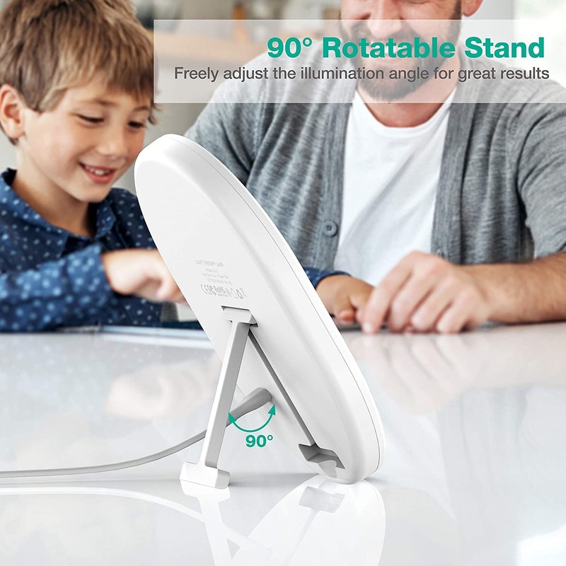 UV-Free 10000 Lux Daylight Lamp - Touch Control with 3