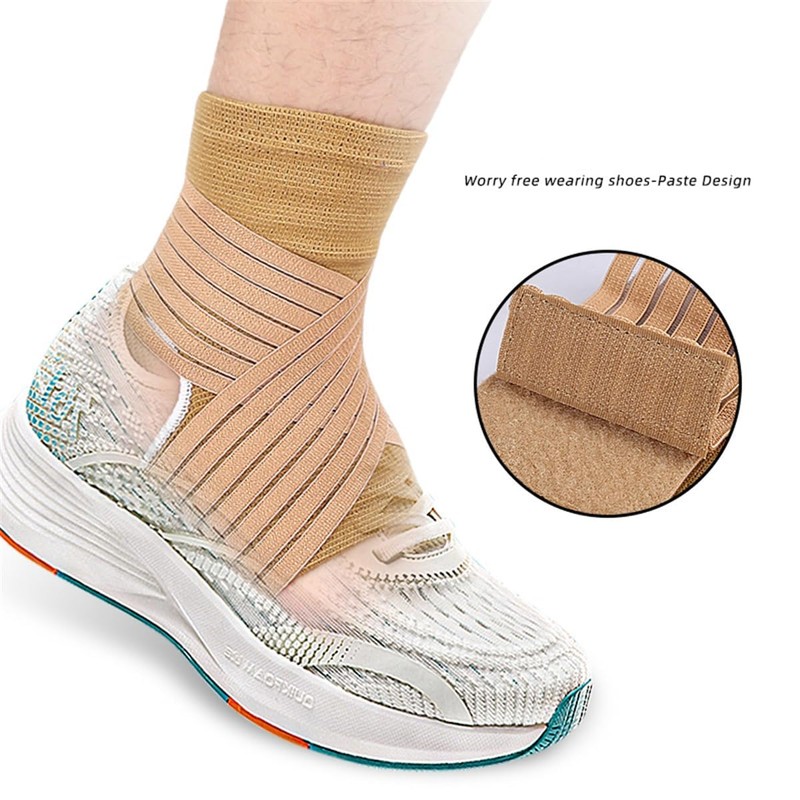1 Pair Ankle Support Brace,Adjustable Ankle Compression Sleeve with Stabilizer