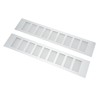 2 Pcs Air Vent Ventilation Grille Aluminium Alloy Rectangular Vent