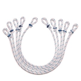 FLAGLY Premium Flag Loops for Attaching Flags and Flags to Flagpole, for Flagpoles up to 100 mm Diameter, Length = 41 cm, Flagpole Accessories (5, White)