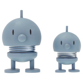 Hoptimist Soft Bumble Set Wackelfigur & Glücksbringer, Skandinavische Deko Figuren für Wohnzimmer, Schreibtisch, Büro, Bürodeko & Lustige Kleine Geschenke, X-Small/Small, Sky