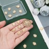 UNICRAFTALE Over 16 Pieces Golden Monstera Leaf Charms Stainless Steel
