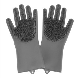 1 Pair Silicone Dishwashing Gloves Household Kitchen Waterproof OilProof Cleaning Gloves