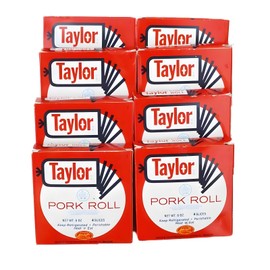 Taylor Ham/Taylor Pork Roll 8 boxes Thin Slices - Weight 3 lbs Ship FREE FEDEX