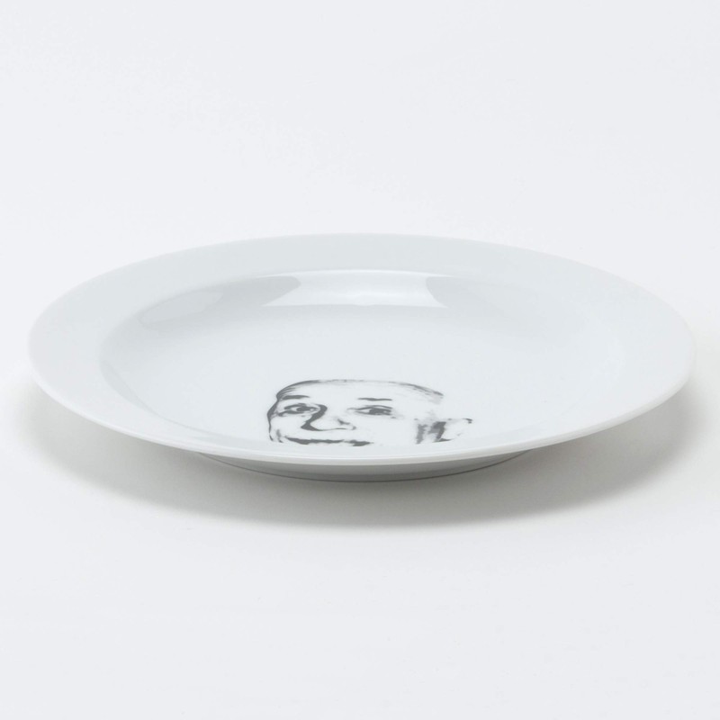 Sun Art SAN2208-2 “Great People Face Dishes” Einstein Medium-Sized Dish,