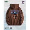 Cosmic Skull Graphic Hoodie 100% Cotton US Warehouse 7 ColorsColor: