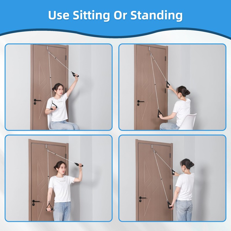 Fanwer Shoulder Pulley, Over The Door Exercise Pulley for Rotator