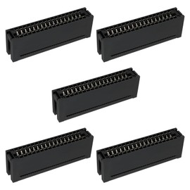 ECSiNG Pack of 5 34 Pin IDC Card Edge Connector 2.54mm Pitch Female IDC Male 2 x 17-Pin IDC Header Female Connector for Ribbon Cable with 1.27mm Pitch