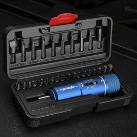 EPAuto Manual Wrench Screwdriver for Firearms | Bike Gears, 10-80 in/Lbs - 28 Pieces, Blue