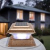 Solar Powered Garden Security Lamp Outdoor Waterproof Home Garden Post