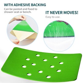 Soft Cushion for Shower Seat, Bath Chair Mat 14" x 10", Non-Skip Foam Pad for Shower Chair, Bathroom Shower Stool Mat for Elderly, Handicap & Disabled, Cover Shower Bench