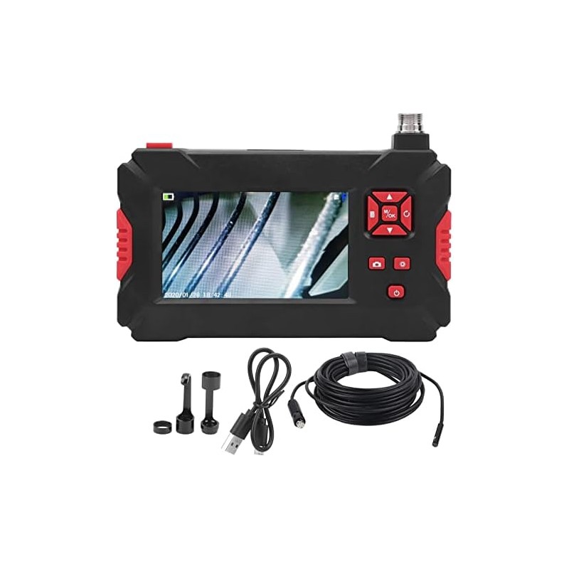 Endoscopio Industrial Doble Lente 10M con LCD 1080p y 9