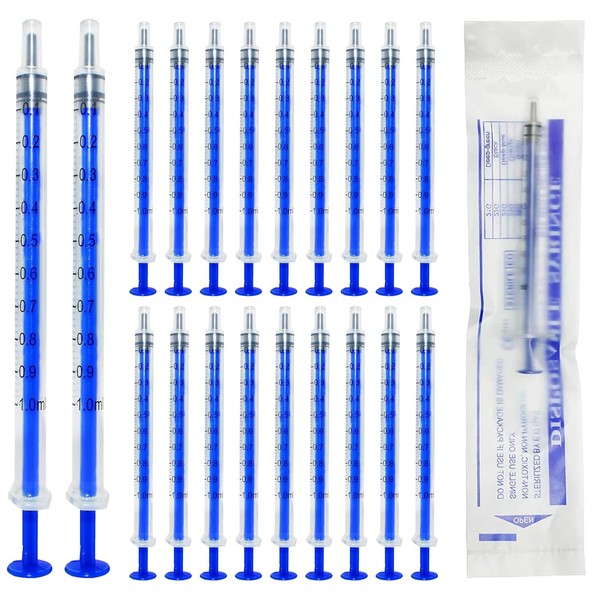 HOUSTA Pack of 50 Syringes 1 ml Syringe Set Disposable