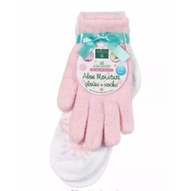 PINK Earth Therapeutics Aloe Moisture Gloves & Socks Set - PINK
