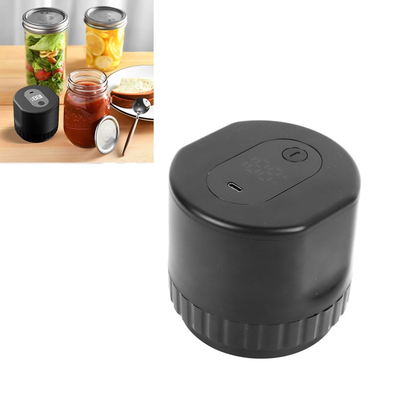Electric Mason Jar Vacuum Sealer Kit with 10 Jar Lids