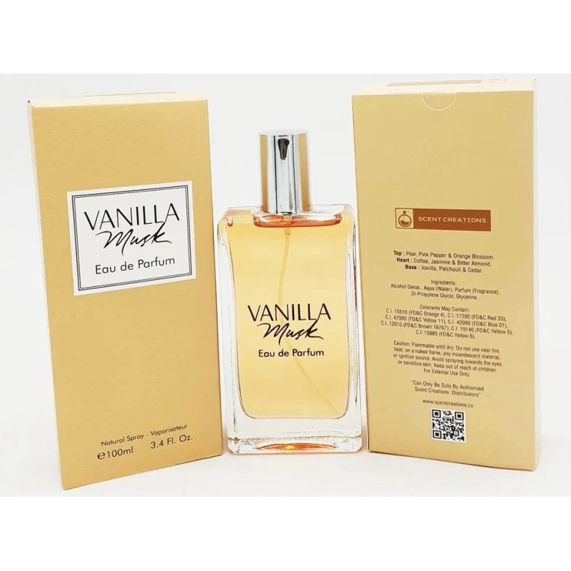 Scent Creations VANILLA MUSK by Scent Creations 3.4oz Eau De