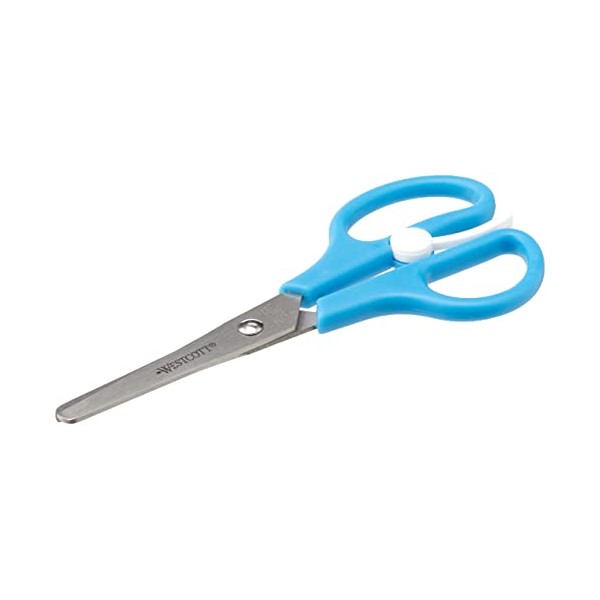 Westcott 5 inch Children Scissor with Easy Opening Aid - Blue