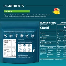 OZENKE OZENKE Electrolytes Powder Packets, 30 Sticks Hydration Packets Sugar Free, Electrolyte Drink Mix Portable Electrolyte Packets for Rapid Hydration, 0 Sugar & 0 Calorie, Mango Flavor