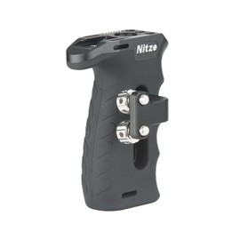 Nitze Ergonomic Side Handle with Dual 1/4” Screws for Left or Right Hand,Side Handle Grip Up and Down Adjustable for Camera Cage-PA29B