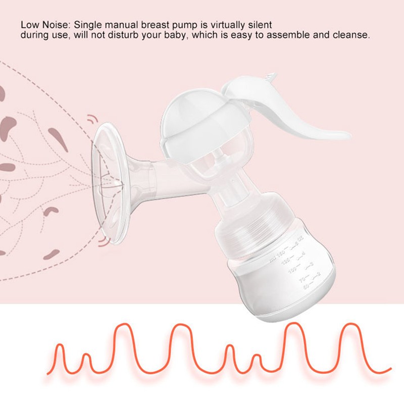 Manual Breast Pump Strong Suction Low Noise Mother Breast Feeding