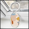 White Fang AZ377 Keychain, Floral Design, Stylish, Gift, Flower Pattern,