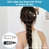 12 Pcs Polka Dot Hair Clips Black White Water-Drop for