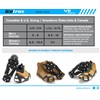 ICETRAX V5 Tungsten Ice Cleats, Easy to Replace Tungsten Cleats,