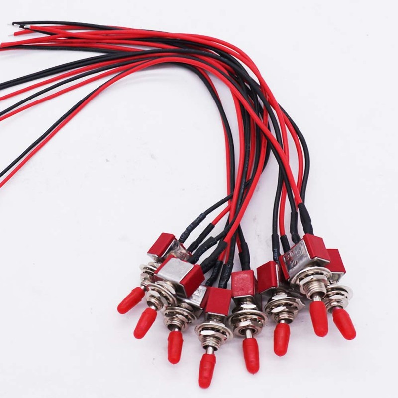 Twidec/8Pcs Mini Toggle Switch SPST 2 Position 2 Pins ON/Off