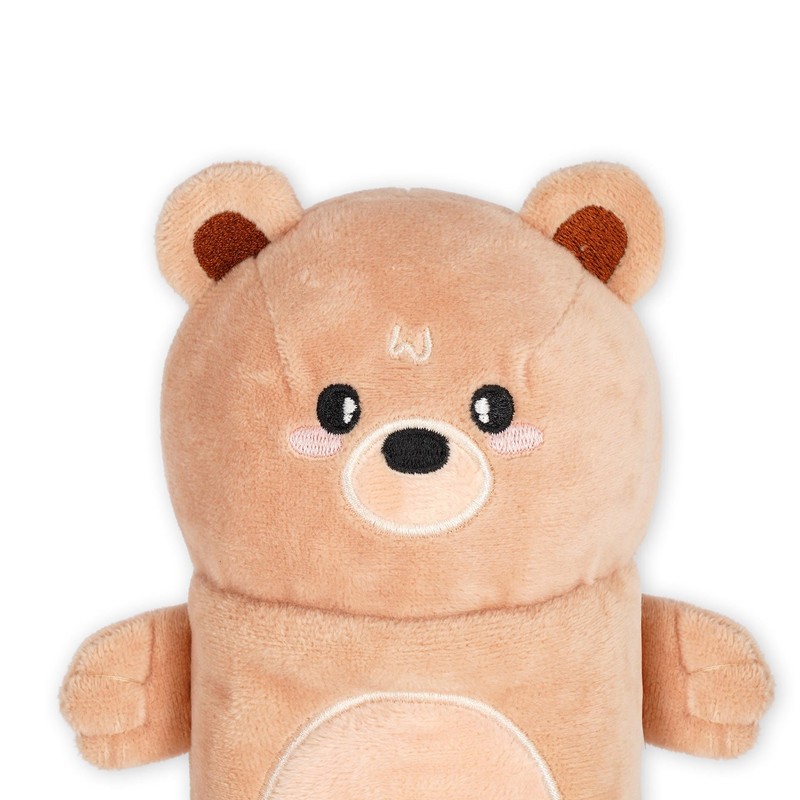 LEGAMI - Super Soft Teddy Bear Pencil Case, Soft Pencil