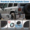 MYFAMIREA Magnetic Keyhole Covers for Jeep Wrangler JL/Gladiator JT 2018-2025