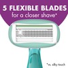 BIC Soleil 5 Sensitive Women's Disposable with 5 Blade Razors,
