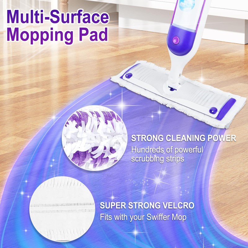 Disposable Mopping Replacement Pads for Swiffer PowerMop,Compatible with Swiffer Power