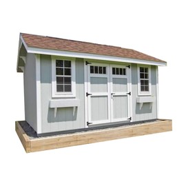 Saltbox Roof Storage Shed Plans DIY Backyard Garden Shed Barn Building 10'x20'
