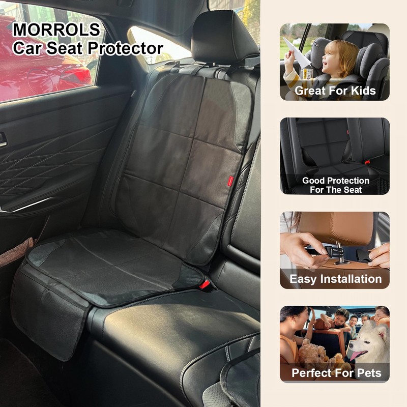 MORROLS Car Seat Protectors for Child Car Seats 1 Pack