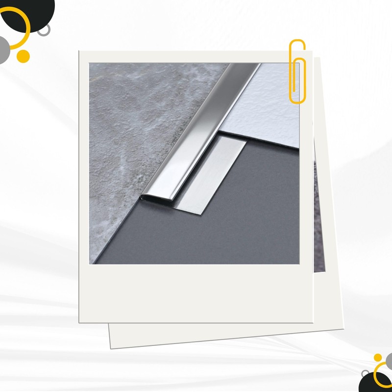 Vinyl Ending / Edging Profile Stainless Steel V2A L250 cm