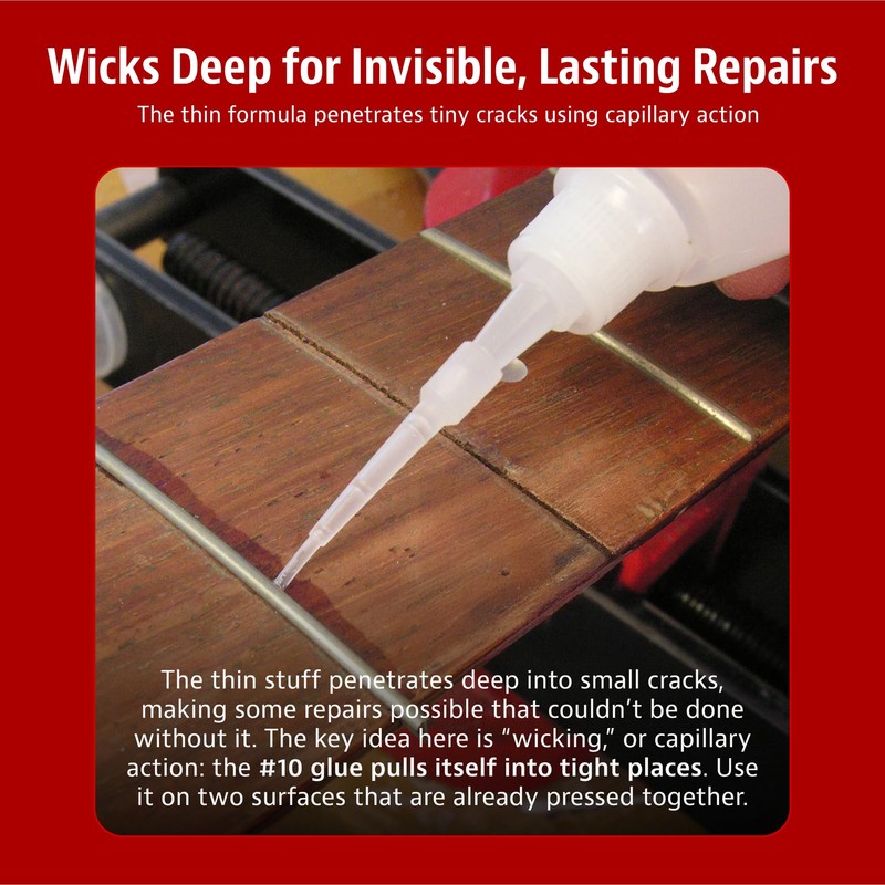 StewMac Super Glue, No. 10 Thin, 1 oz. – Water-Thin