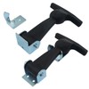HARSKIYER 4 Pack Elastic Stainless Steel Rubber Hood Catch, Flexible