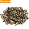 100pcs Carbon Steel SAE 3/8-16 Rivet Nuts Threaded Rivet Insert
