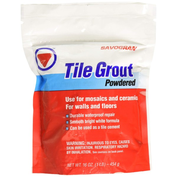 Savogran 12841 Tile Grout, 1 lb, White