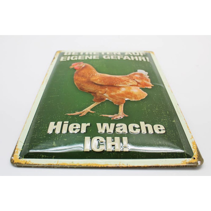 Blechwarenfabrik Braunschweig PC300/424 Cult Sign "Betreten auf eigene Gefahr!" Hier
