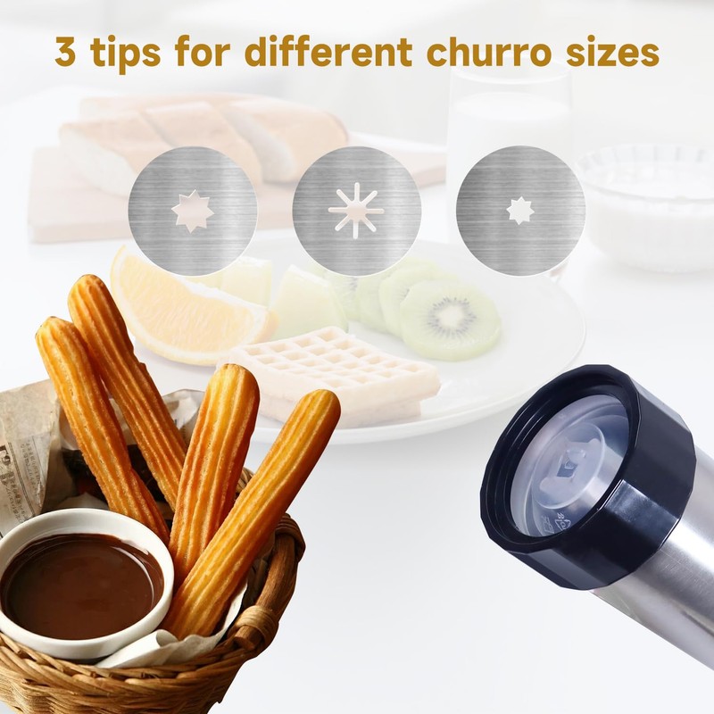 Stainless Steel Churro Maker, Churro Making Kit, Churro Gun, Churro