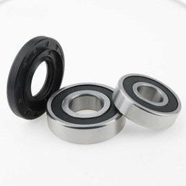 Compatible Front & Rear Bearings + Seal Kit for LG WM2487HWM, LG WM2801HWA, LG WM3677HW, LG WM2496HSM Washer