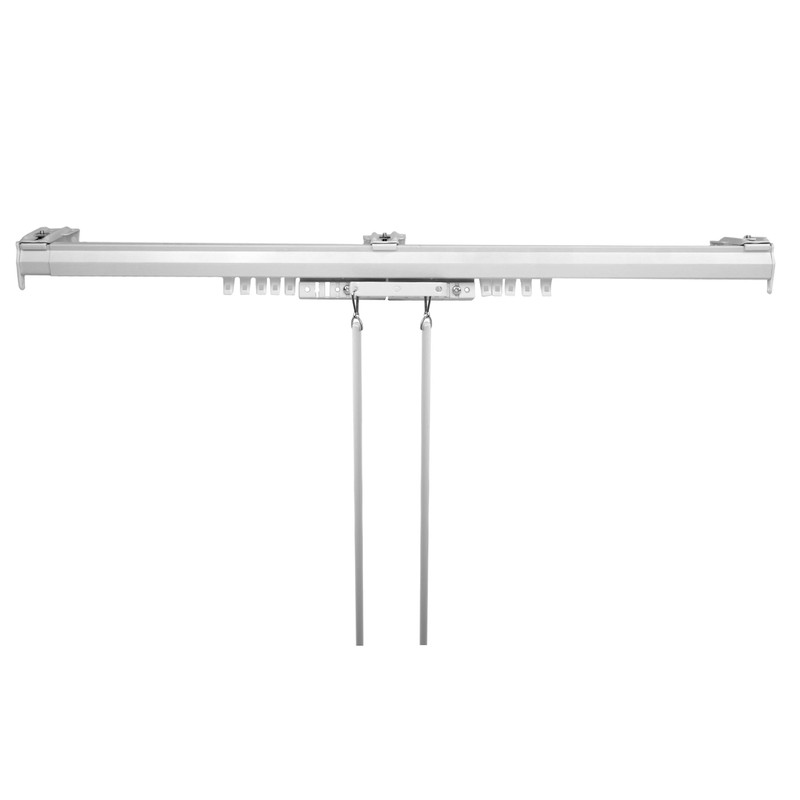 A&F Rod Décor - Baton Draw White Traverse 66-120 inch