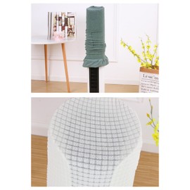 Bule Maple Fan Cover Storage Cover Dust Proof Fan Cover Tower Fan Cover (White)