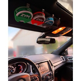 3D Printed Vehicle Sun Visor Holster - Non-Toxic PLA, Designed for Secure Access, Available in Multiple Colors and Text Options:_Galaxy_Upper Decky_Strong Metal Clip fits Most Vehicles Sun Visor