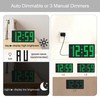 KWANWA Auto-Dimming Digital Alarm Clock with Weekend Mode & Battery